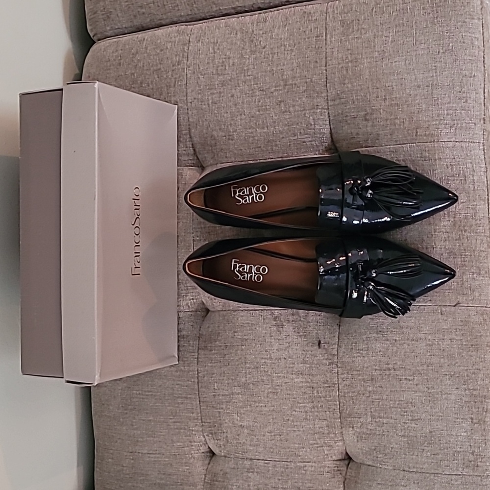 Franco Sarto deep blue navy shoe